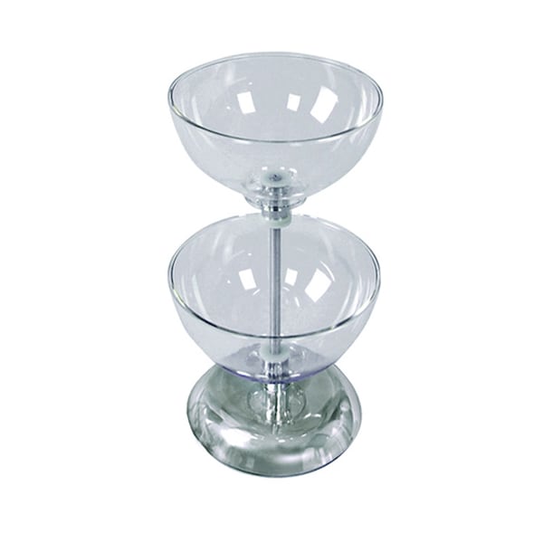 Two-Tier 10" & 10" Bowl Counter Display